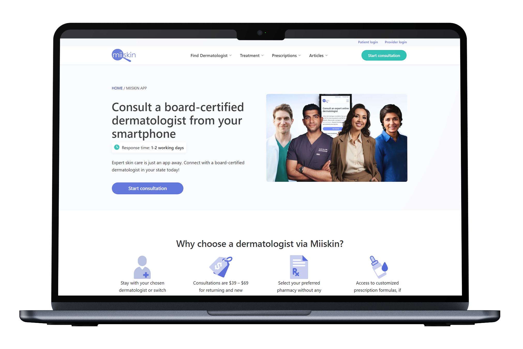 Miiskin Telehealth App Connecting Patients with Board-Certified Dermatologists Online