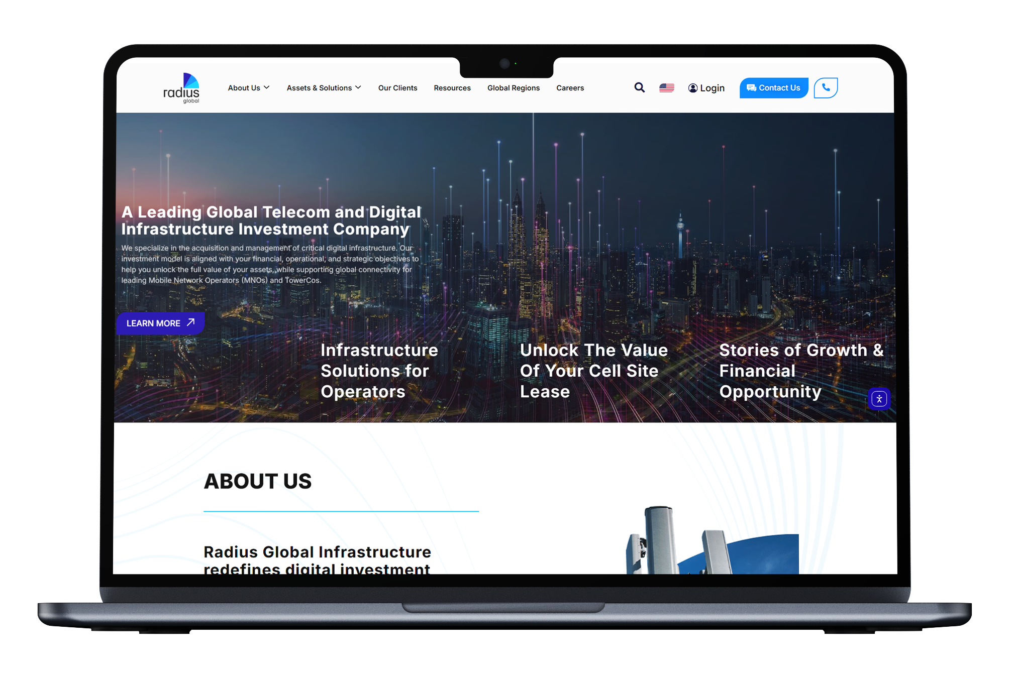 Radius Enterprise Website Engineered for Scalability, Advanced UX, and Multi-Country Expansion