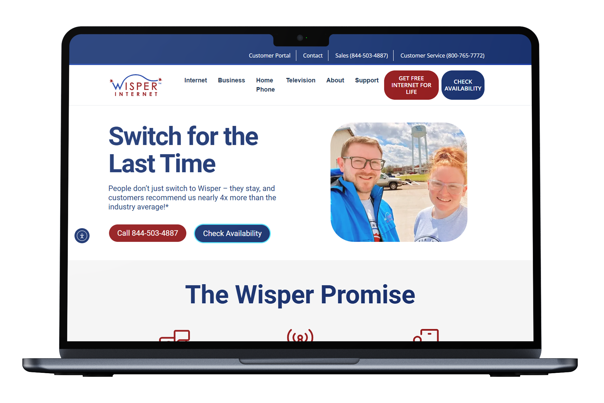 Wisper ISP Website Refined for Cross-Device Consistency, Mobile Usability, and Technical Reliability